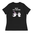 Boo You Whore! (Women's Relaxed T-Shirt)-Women's T-Shirts-Swish Embassy