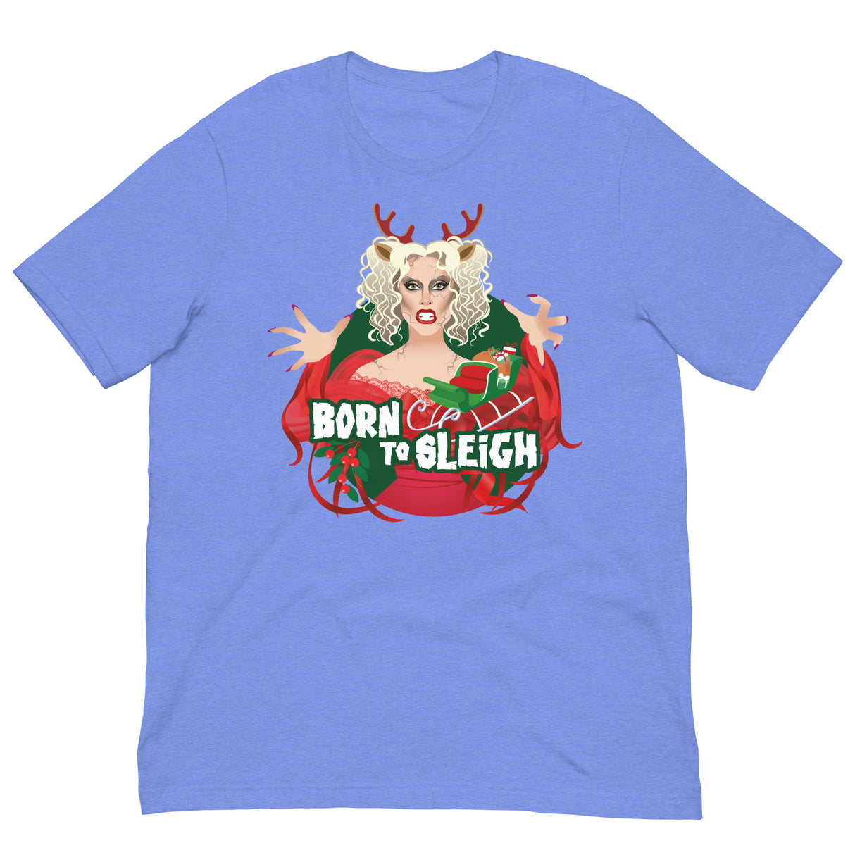 Born to Sleigh-Christmas T-Shirts-Swish Embassy