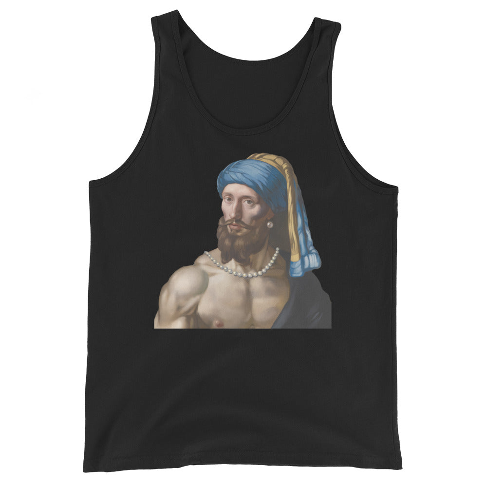 Boy with a Pearl Necklace (Tank Top)-Tank Top-Swish Embassy