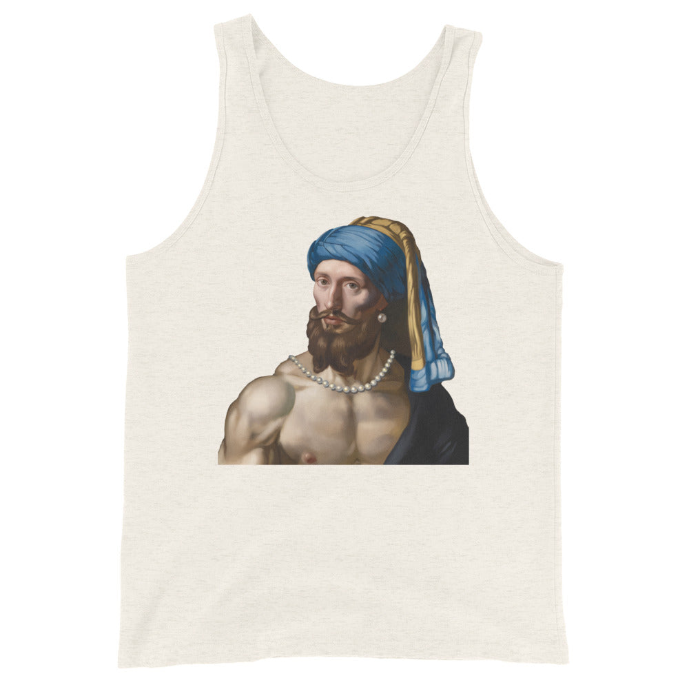 Boy with a Pearl Necklace (Tank Top)-Tank Top-Swish Embassy