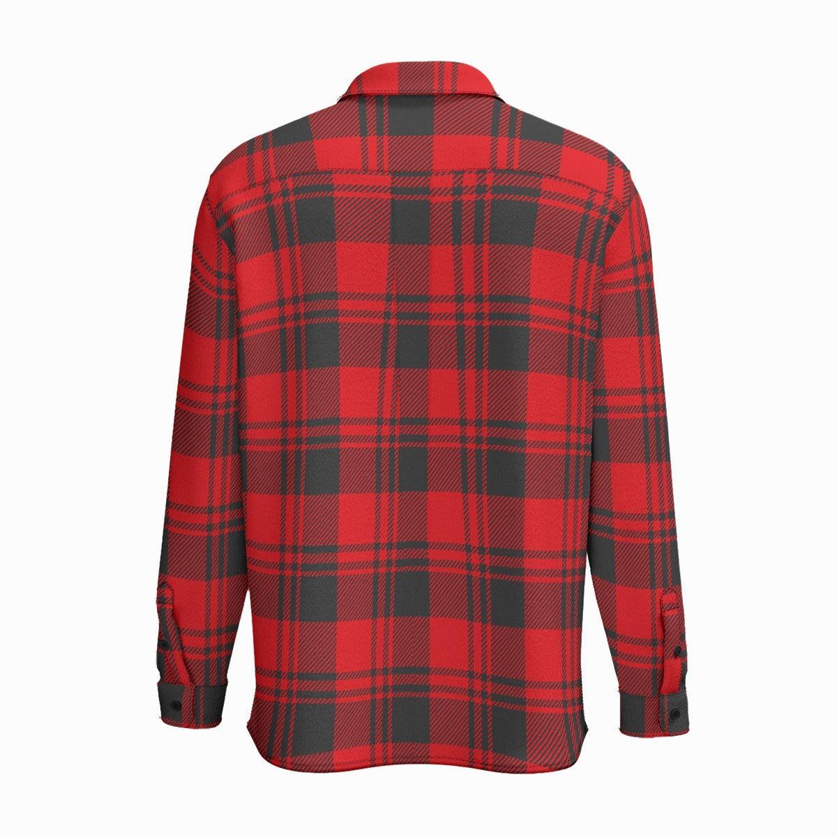 Buffalo Plaid (Cotton Long Sleeve Shirt)-Cotton Long Sleeve Button Shirt-Swish Embassy