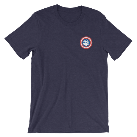 Cap'n Ameribear (Embroidered T-Shirt)-Embroidered T-Shirts-Swish Embassy