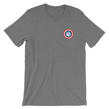 Cap'n Ameribear (Embroidered T-Shirt)-Embroidered T-Shirts-Swish Embassy