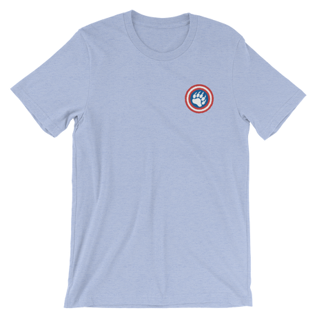 Cap'n Ameribear (Embroidered T-Shirt)-Embroidered T-Shirts-Swish Embassy