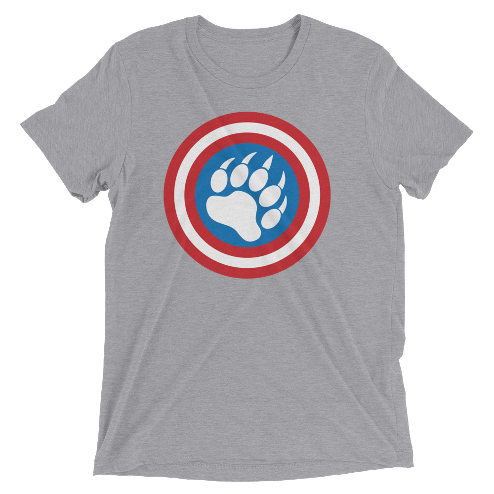 Cap'n Ameribear (Triblend)-Triblend T-Shirt-Swish Embassy