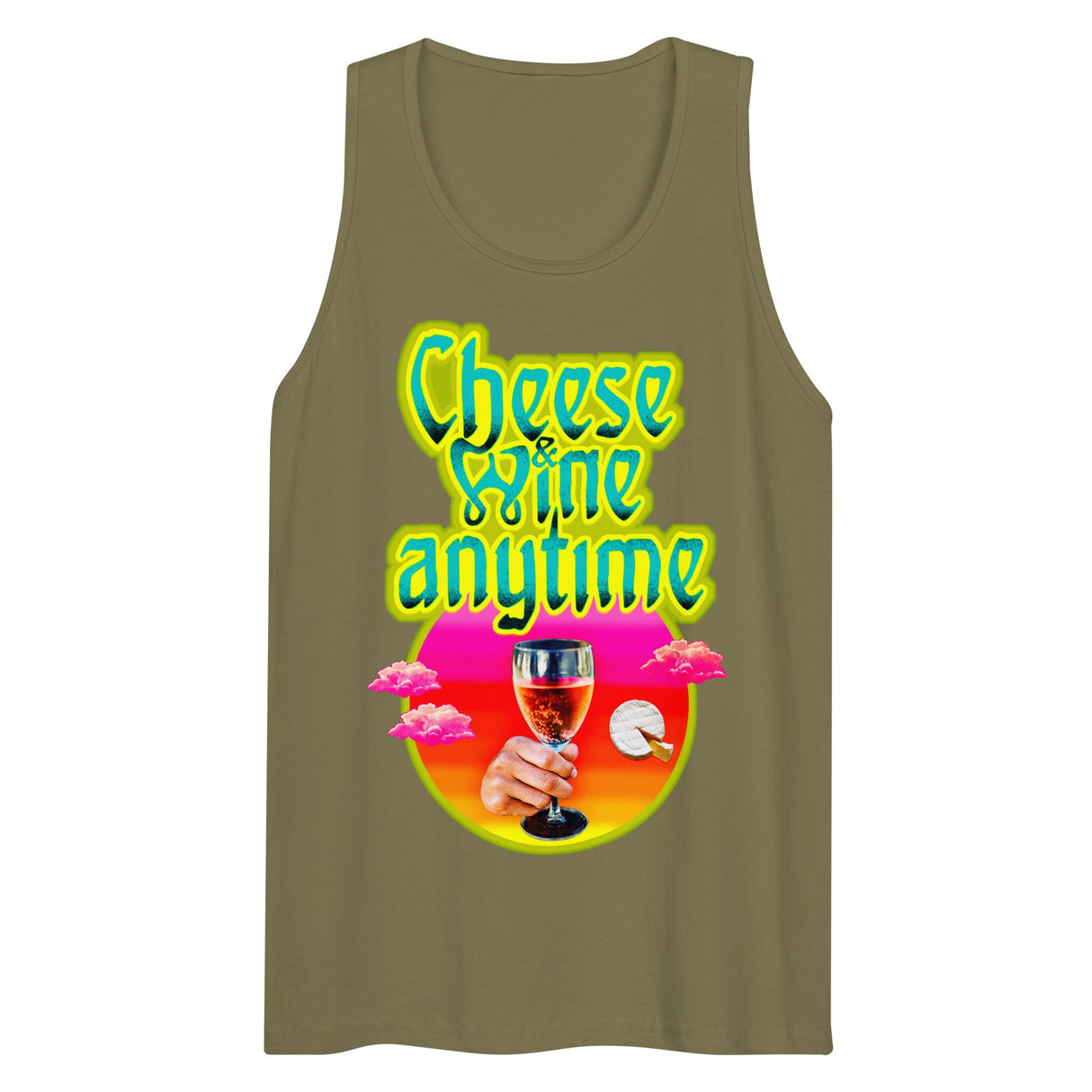 Cheese and Wine (Tank Top)-Tank Top-Swish Embassy