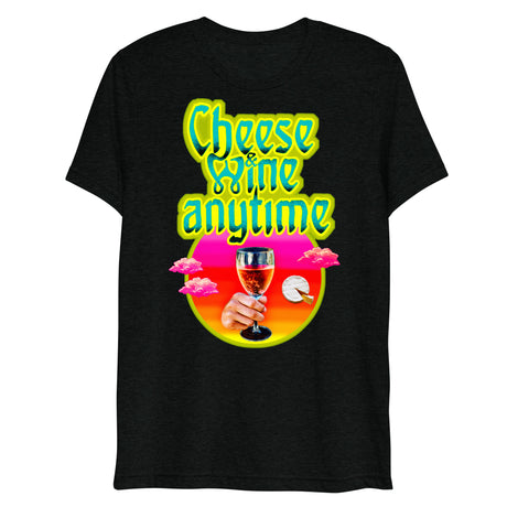 Cheese and Wine (Triblend)-Triblend T-Shirt-Swish Embassy