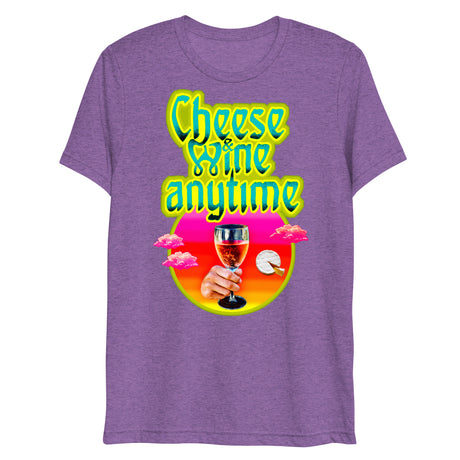 Cheese and Wine (Triblend)-Triblend T-Shirt-Swish Embassy