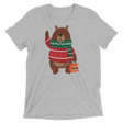 Christmas Bear (Triblend)-Triblend T-Shirt-Swish Embassy