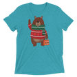 Christmas Bear (Triblend)-Triblend T-Shirt-Swish Embassy