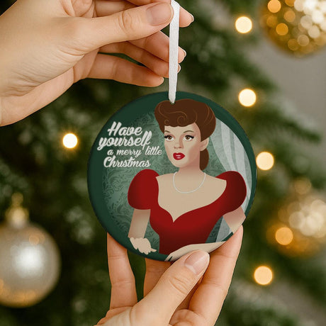 Christmas Garland (Ceramic Holiday Keepsake)-Ceramic Holiday Keepsake-Swish Embassy