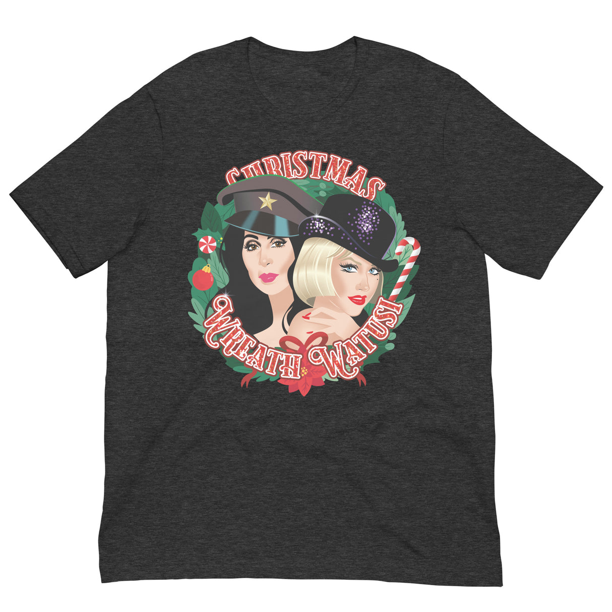 Christmas Wreath Watusi-T-Shirts-Swish Embassy