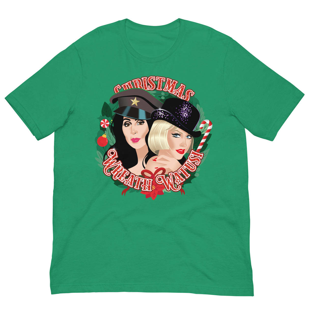 Christmas Wreath Watusi-T-Shirts-Swish Embassy