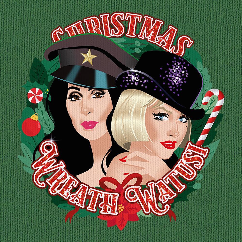 Christmas Wreath Watusi-T-Shirts-Swish Embassy