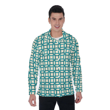 Circles (Long Sleeve Button Shirt)-Long Sleeve Button Shirts-Swish Embassy