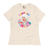 Condoms! (Women's Relaxed T-Shirt)-Women's T-Shirts-Swish Embassy