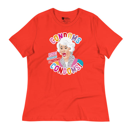 Condoms! (Women's Relaxed T-Shirt)-Women's T-Shirts-Swish Embassy