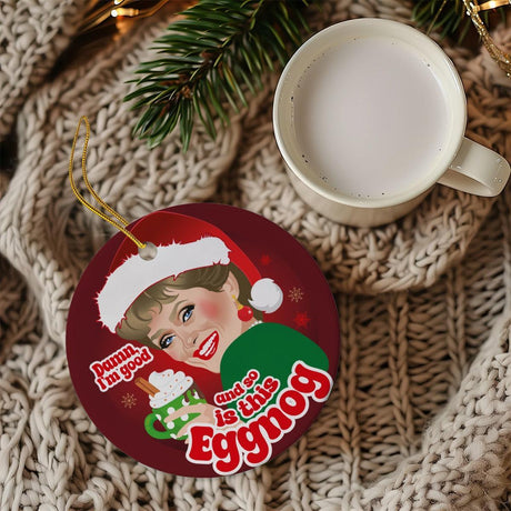Damn Eggnog (Ceramic Holiday Keepsake)-Ceramic Holiday Keepsake-Swish Embassy