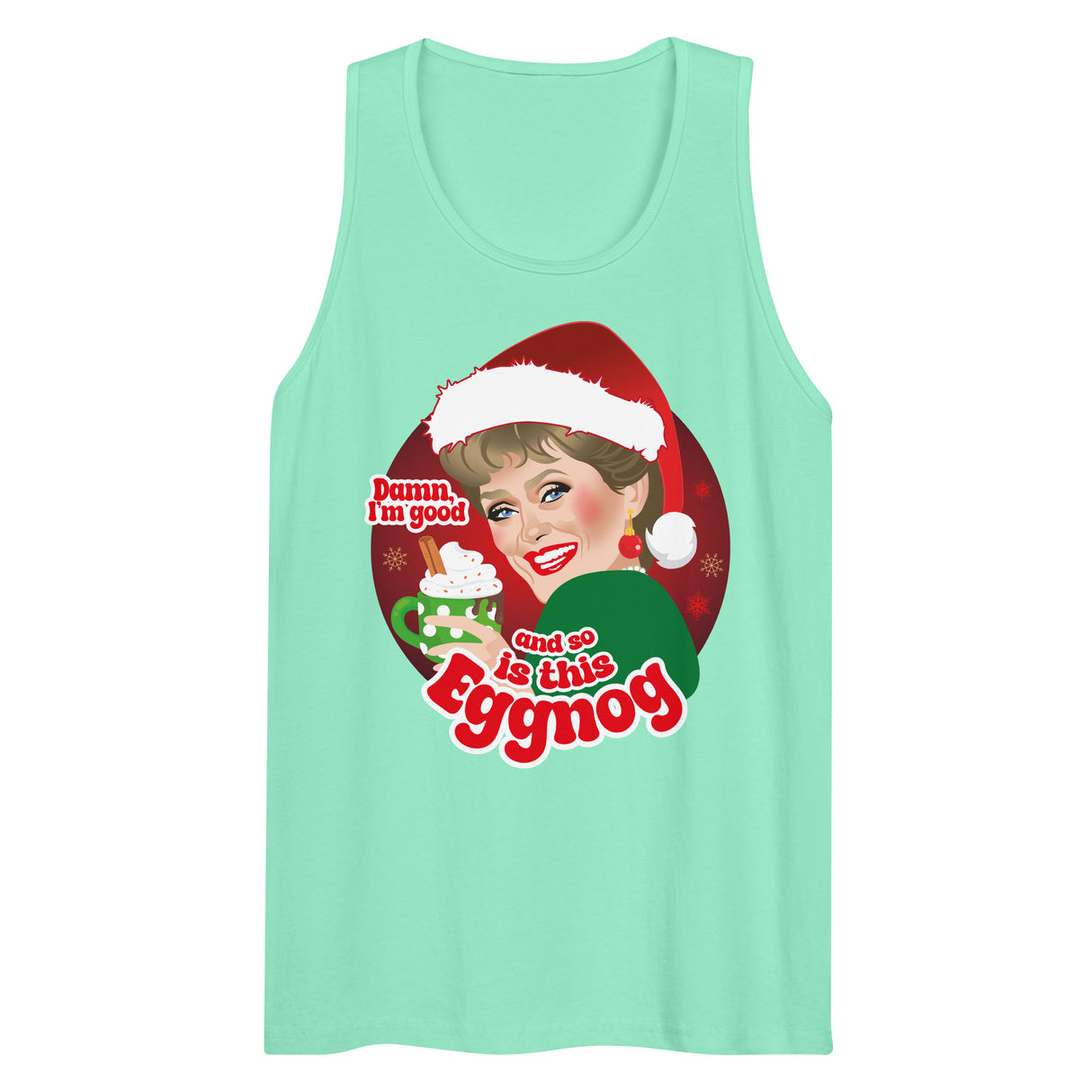 Damn Eggnog (Tank top)-Tank Top-Swish Embassy
