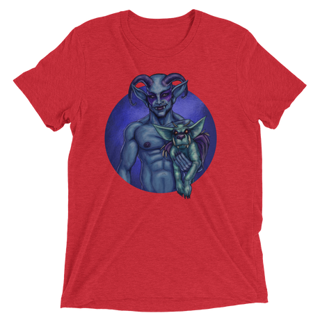 Dog and Demon (Triblend)-Triblend T-Shirt-Swish Embassy