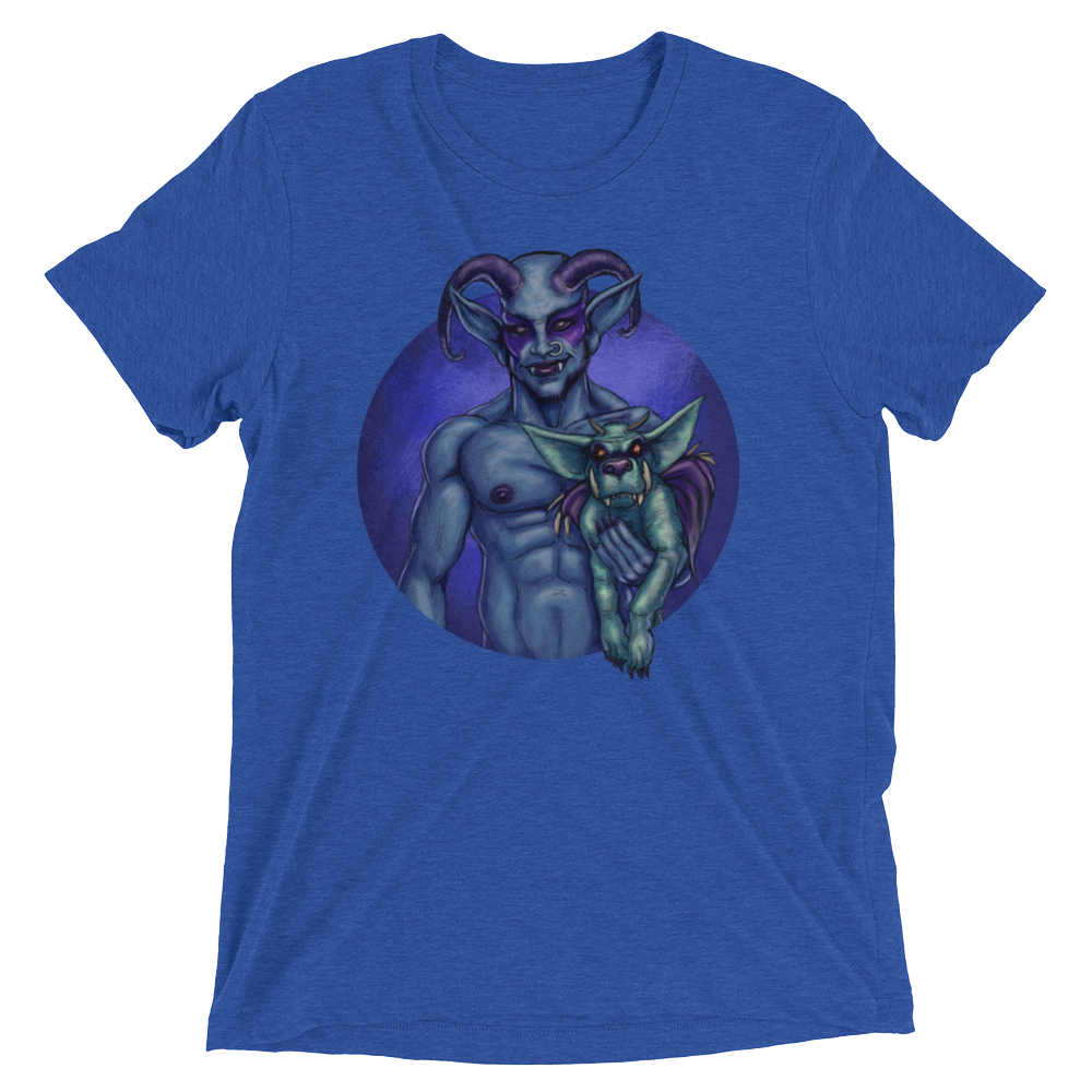 Dog and Demon (Triblend)-Triblend T-Shirt-Swish Embassy