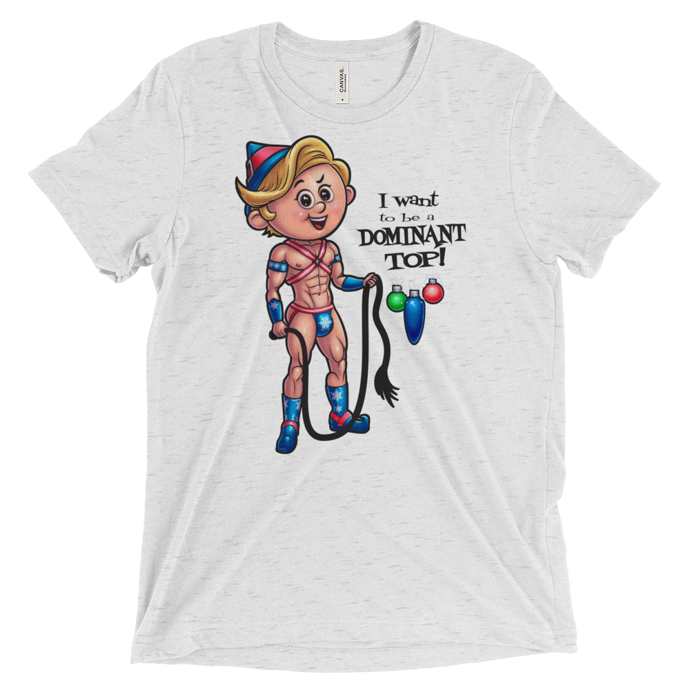 Dom Top Elf (Triblend)-Triblend T-Shirt-Swish Embassy