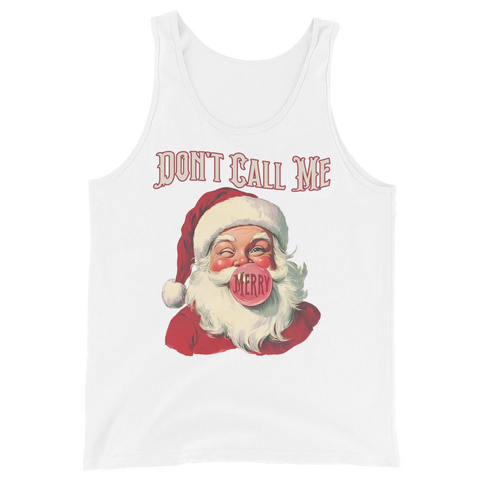 Don't Call Me Merry (Tank Top)-Christmas Tanks-Swish Embassy