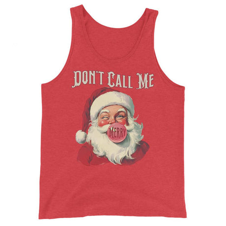 Don't Call Me Merry (Tank Top)-Christmas Tanks-Swish Embassy