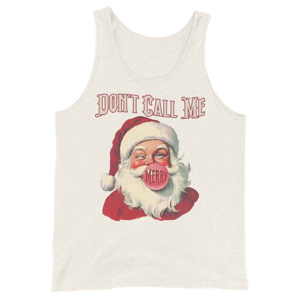 Don't Call Me Merry (Tank Top)-Christmas Tanks-Swish Embassy