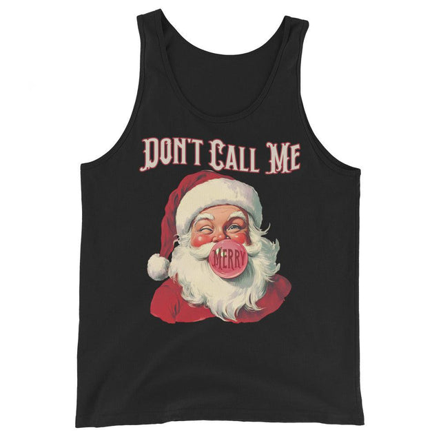 Don't Call Me Merry (Tank Top)-Christmas Tanks-Swish Embassy