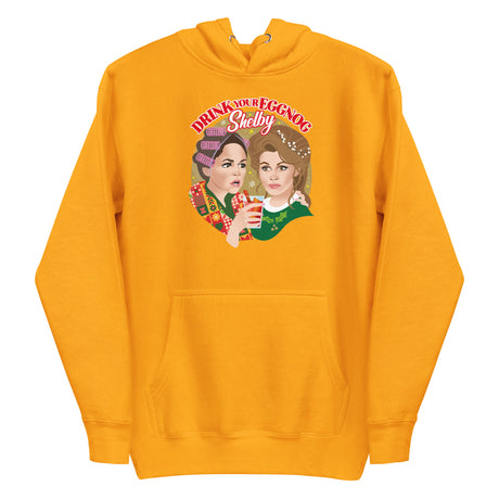 Drink Your Eggnog Shelby (Hoodie)-Christmas Hoodies-Swish Embassy