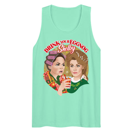 Drink Your Eggnog Shelby (Tank Top)-Christmas Tank Tops-Swish Embassy