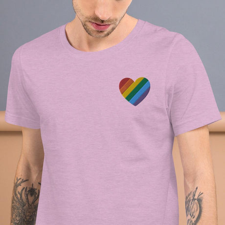 Embroidered Pride Heart-Embroidered T-Shirts-Swish Embassy