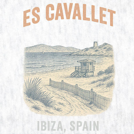 Es Cavallet Beach-T-Shirts-Swish Embassy