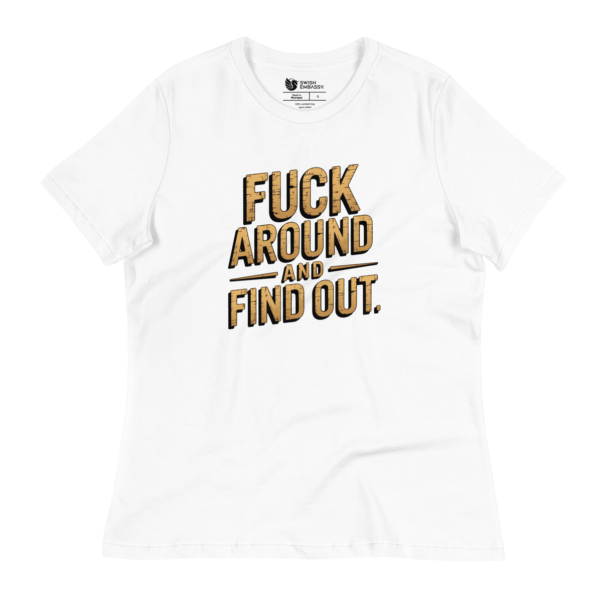 FAFO (Women's Relaxed T-Shirt)-Women's T-Shirts-Swish Embassy