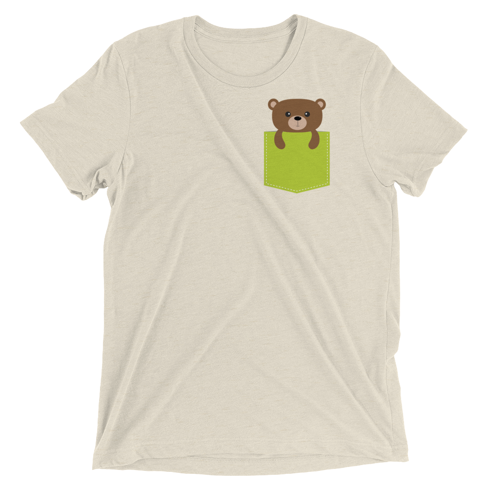 Faux Pocket Bear (Triblend)-Triblend T-Shirt-Swish Embassy