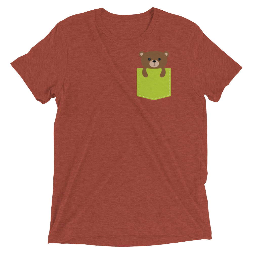 Faux Pocket Bear (Triblend)-Triblend T-Shirt-Swish Embassy