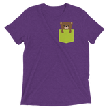 Faux Pocket Bear (Triblend)-Triblend T-Shirt-Swish Embassy