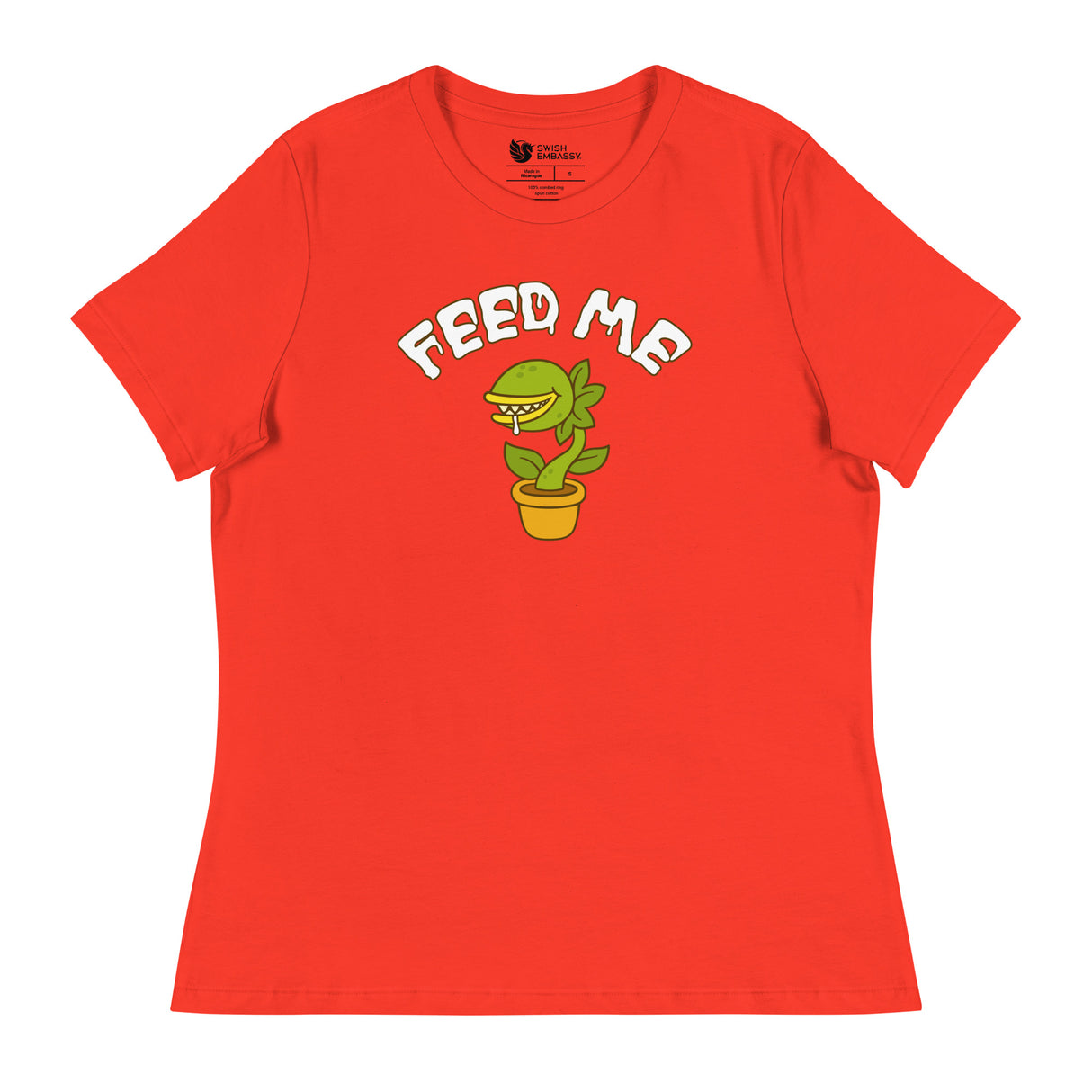 Feed Me (Women's Relaxed T-Shirt)-Women's T-Shirts-Swish Embassy