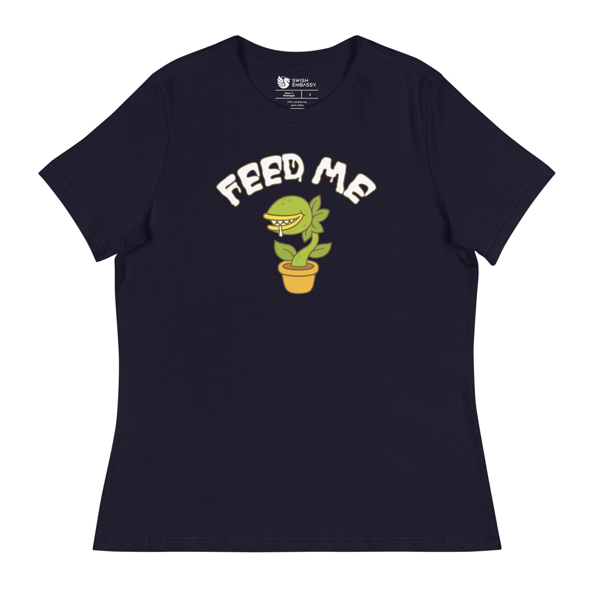 Feed Me (Women's Relaxed T-Shirt)-Women's T-Shirts-Swish Embassy