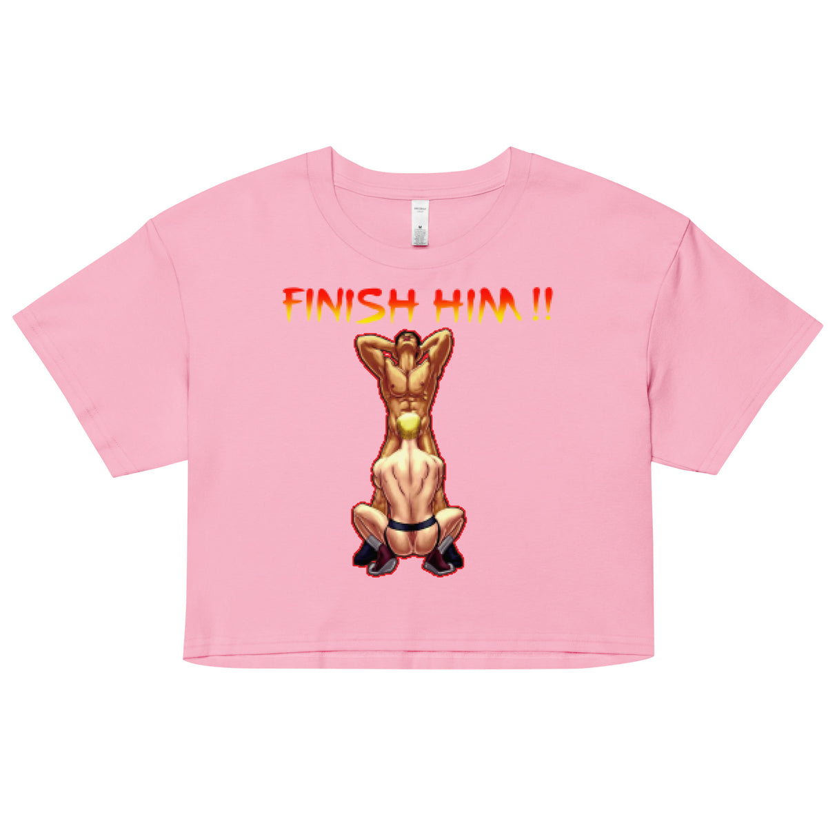 Finish Him (Crop Top)-Crop Top-Swish Embassy