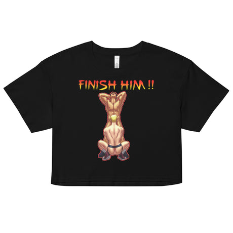 Finish Him (Crop Top)-Crop Top-Swish Embassy