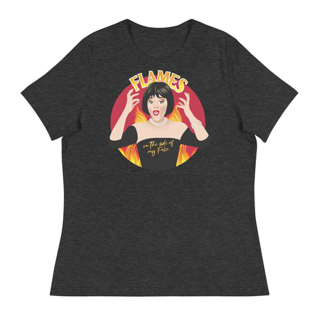 Flames (Women's Relaxed T-Shirt)-Women's T-Shirts-Swish Embassy