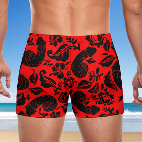 Floral Pecker (Square Cut Trunks)-Square Cut Trunks-Swish Embassy