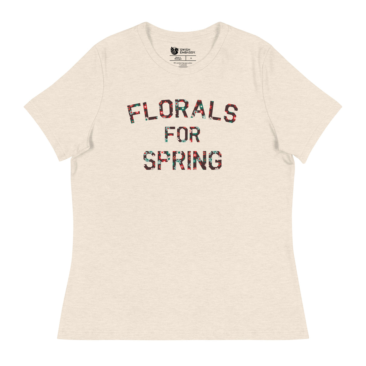 Florals for Spring (Women's Relaxed T-Shirt)-Women's T-Shirts-Swish Embassy