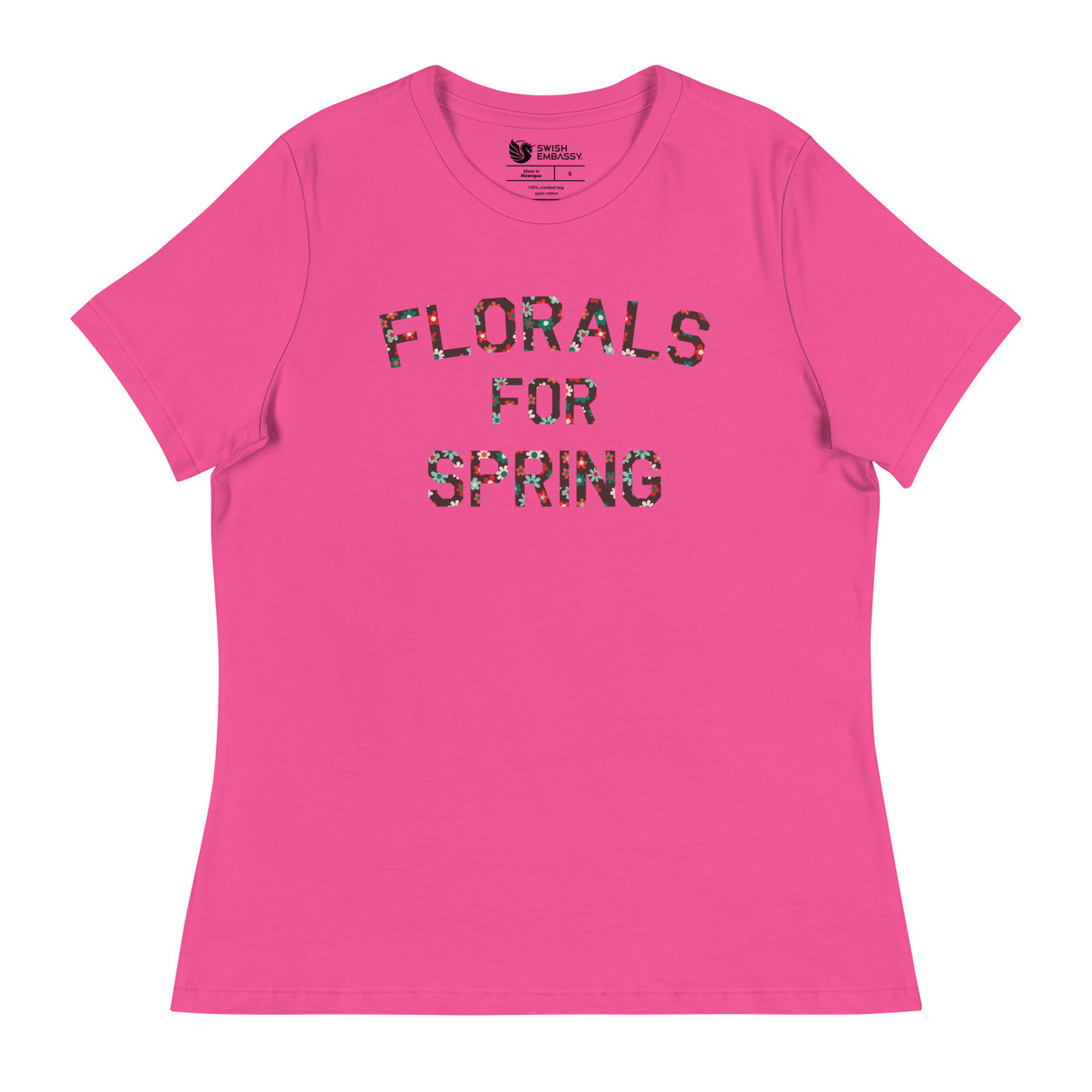 Florals for Spring (Women's Relaxed T-Shirt)-Women's T-Shirts-Swish Embassy