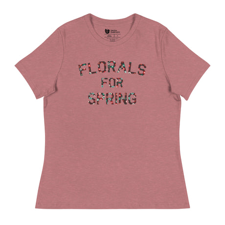 Florals for Spring (Women's Relaxed T-Shirt)-Women's T-Shirts-Swish Embassy
