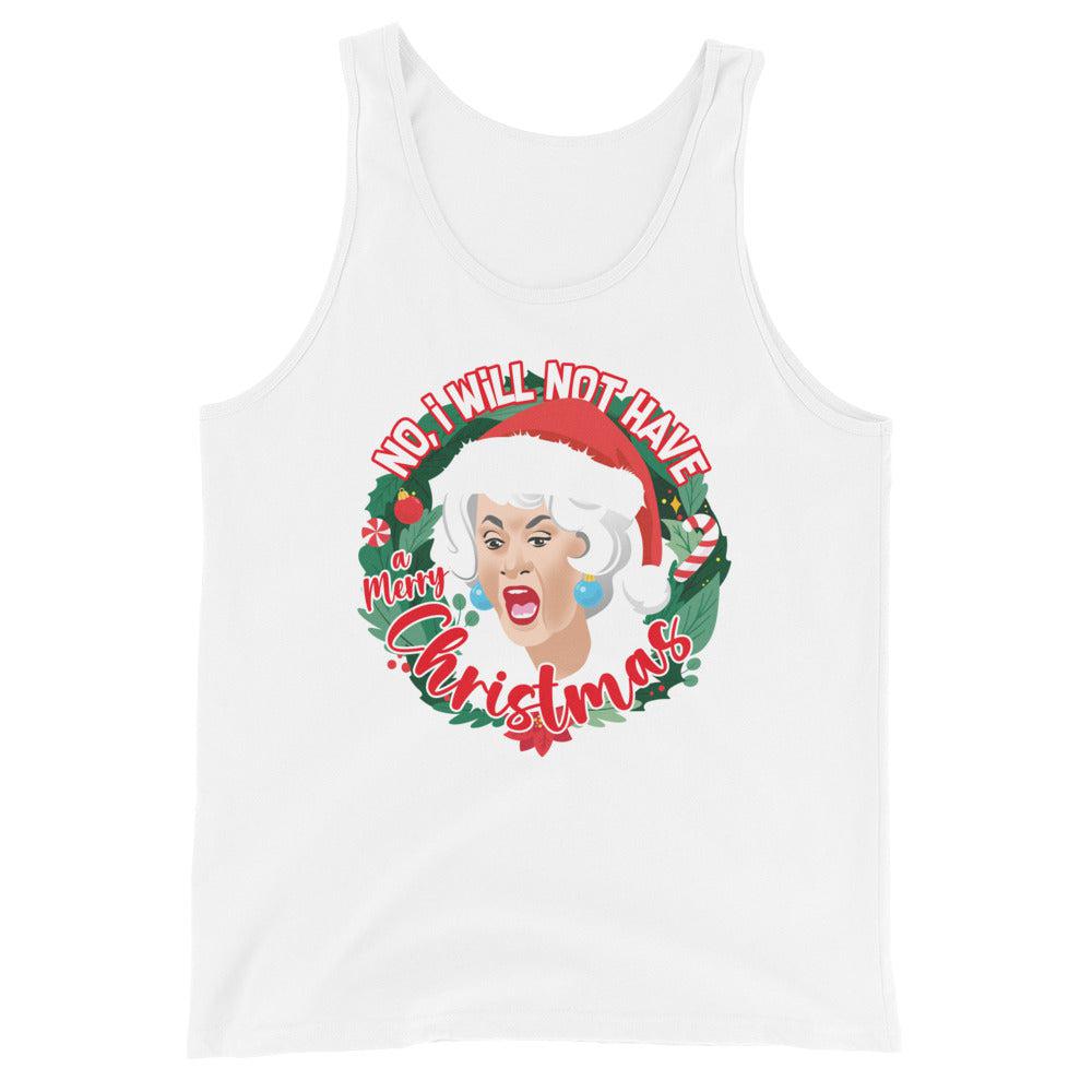 GG I Will Not Have A Merry XMas (Tank Top)-Tank Top-Swish Embassy