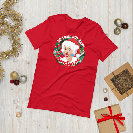 GG No I will not have a merry Xmas!-Christmas T-Shirts-Swish Embassy