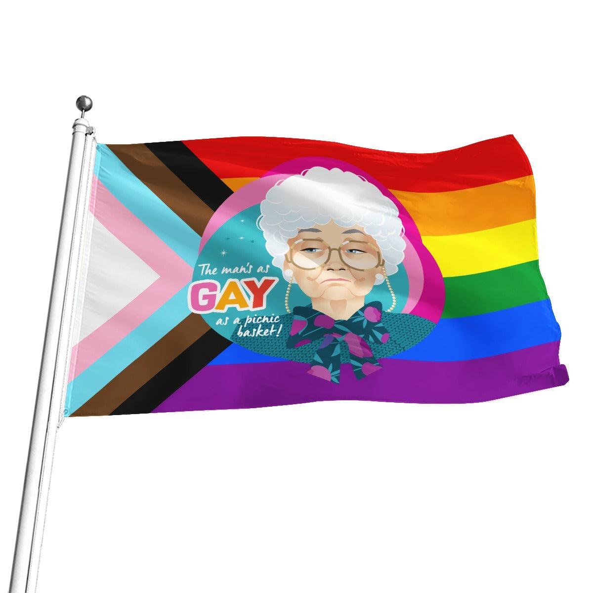 Gay as a Picnic Basket (Flag)-Flag-Swish Embassy